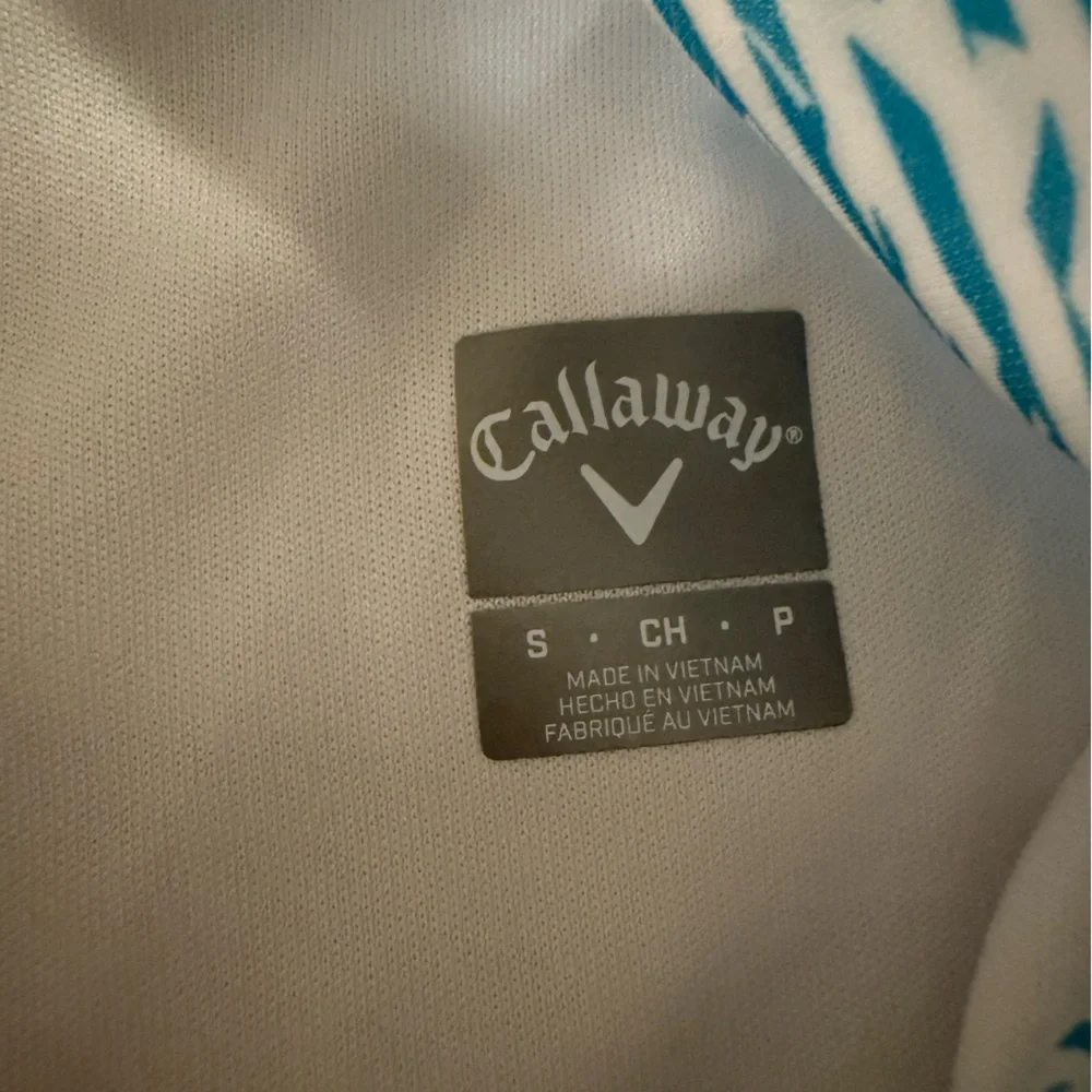 Callaway NWOT Women’s Golf Skort Blue & White Palm Tree Tennis Skort Size Small